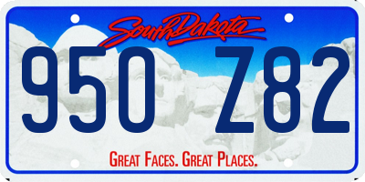 SD license plate 95OZ82