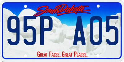 SD license plate 95PA05