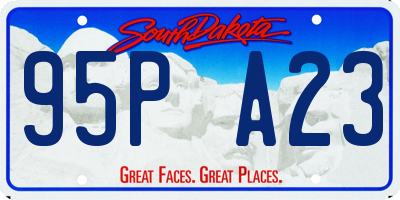 SD license plate 95PA23
