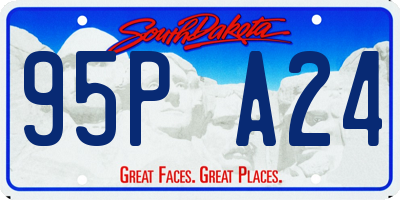 SD license plate 95PA24