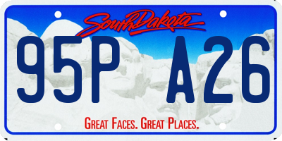SD license plate 95PA26