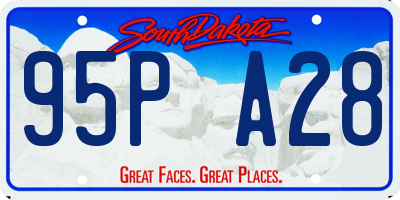 SD license plate 95PA28