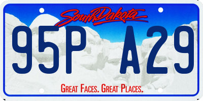SD license plate 95PA29