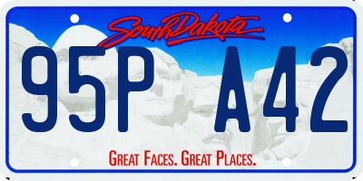 SD license plate 95PA42