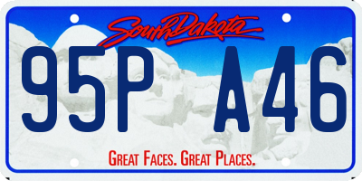 SD license plate 95PA46