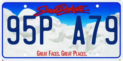 SD license plate 95PA79