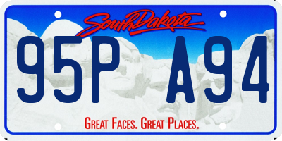 SD license plate 95PA94