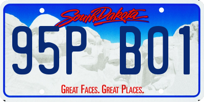 SD license plate 95PB01