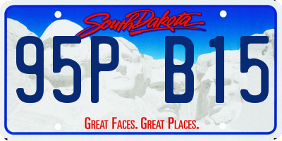 SD license plate 95PB15
