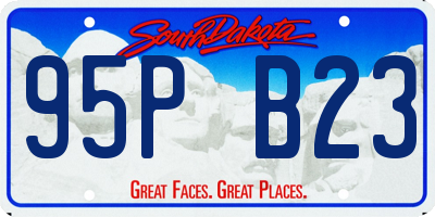 SD license plate 95PB23