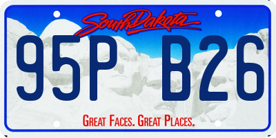 SD license plate 95PB26