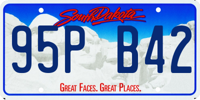 SD license plate 95PB42