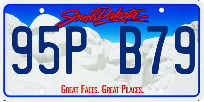 SD license plate 95PB79