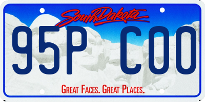 SD license plate 95PC00