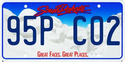 SD license plate 95PC02