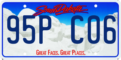 SD license plate 95PC06