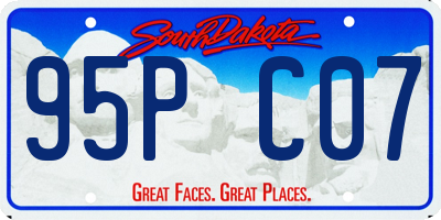 SD license plate 95PC07