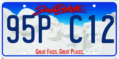 SD license plate 95PC12