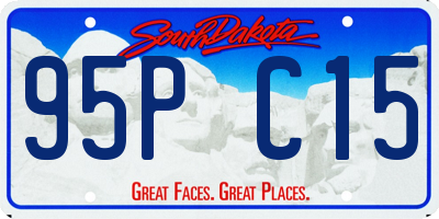 SD license plate 95PC15