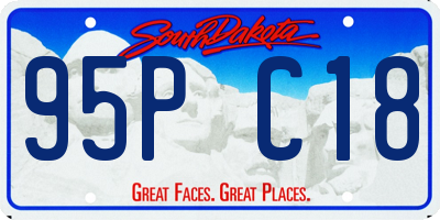 SD license plate 95PC18