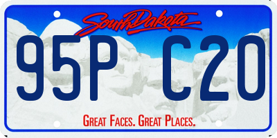 SD license plate 95PC20