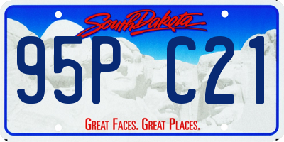 SD license plate 95PC21