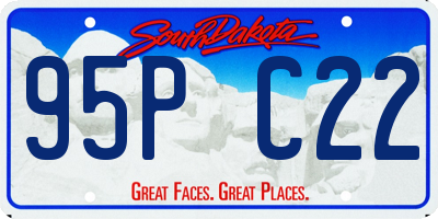 SD license plate 95PC22