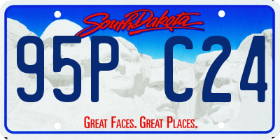 SD license plate 95PC24