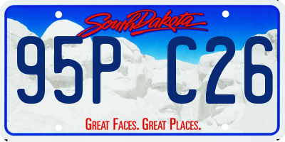 SD license plate 95PC26