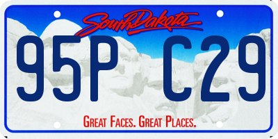 SD license plate 95PC29