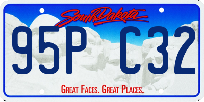 SD license plate 95PC32