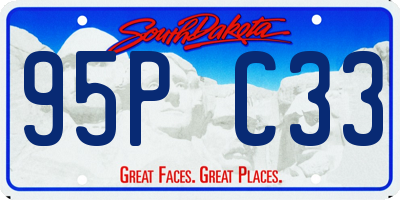 SD license plate 95PC33