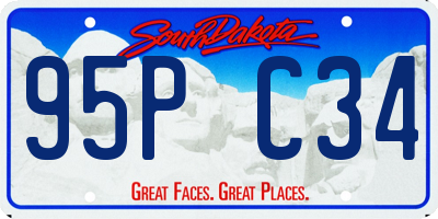 SD license plate 95PC34
