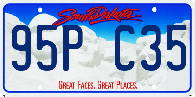 SD license plate 95PC35