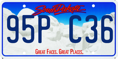 SD license plate 95PC36