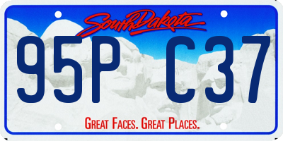 SD license plate 95PC37
