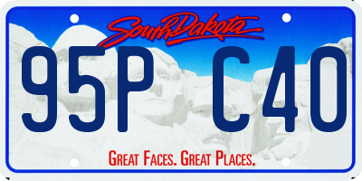 SD license plate 95PC40