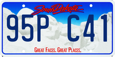 SD license plate 95PC41
