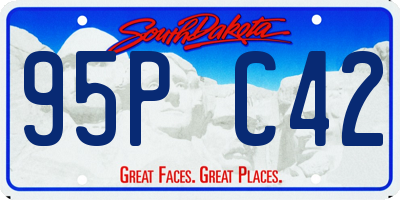 SD license plate 95PC42