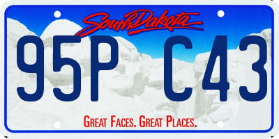SD license plate 95PC43