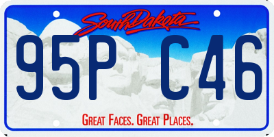 SD license plate 95PC46