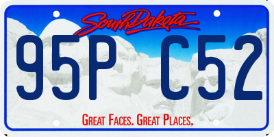 SD license plate 95PC52