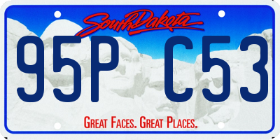 SD license plate 95PC53