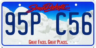 SD license plate 95PC56