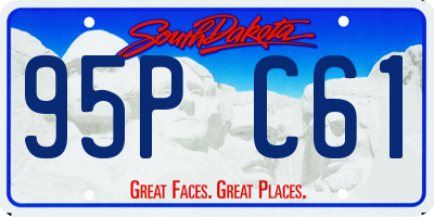 SD license plate 95PC61