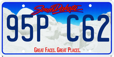 SD license plate 95PC62