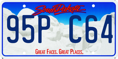 SD license plate 95PC64