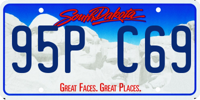 SD license plate 95PC69