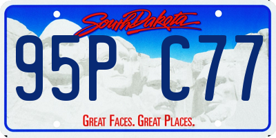 SD license plate 95PC77