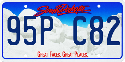SD license plate 95PC82
